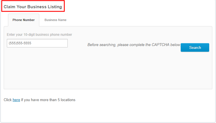 Acxiom Listing Claim Screenshot