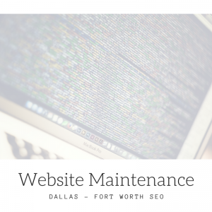 DFW SEO Website Maintenance Graphic