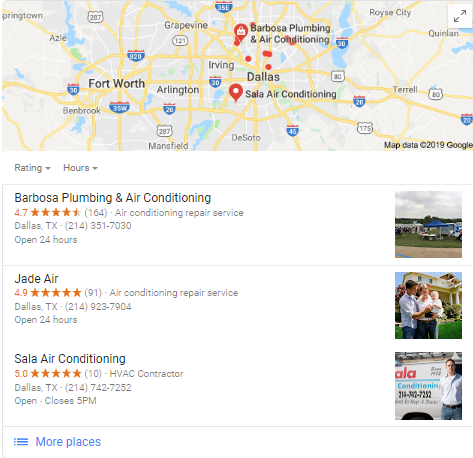 Google Maps Screenshot DFW