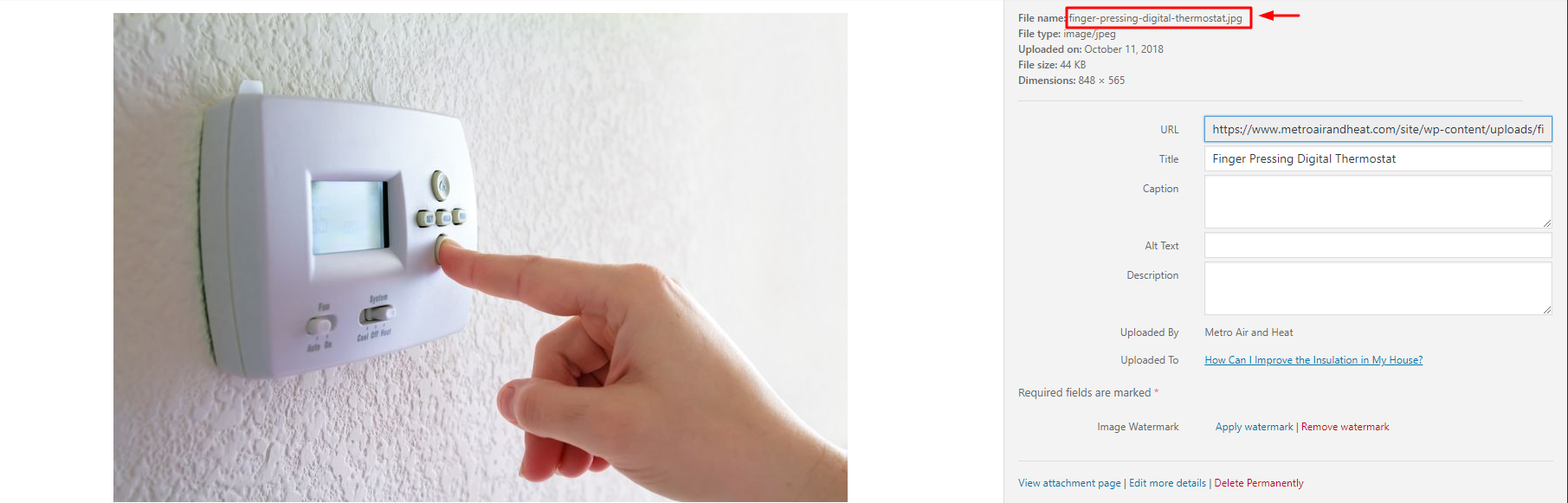 Image Optimization Screenshot
